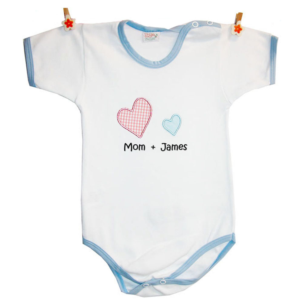 Baby romper MOM + ME blue