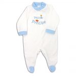 Tutina neonato in ciniglia "Piccolo Principe" per bambino