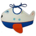Zigozago Bavaglino in spugna di cotone “Aereo” banco unisex taglia unica