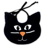 Schwarzes Katzen Lätzchen